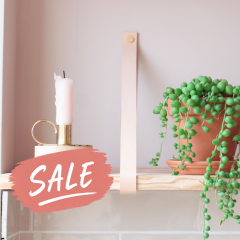 Leather shelf straps