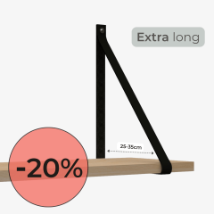 Leather shelf straps | extra long