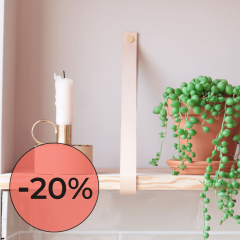 Leather shelf straps