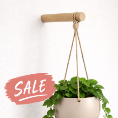 Plant hanger wall stick