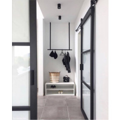 Coat Rack / Clothes Rack - on leather straps
