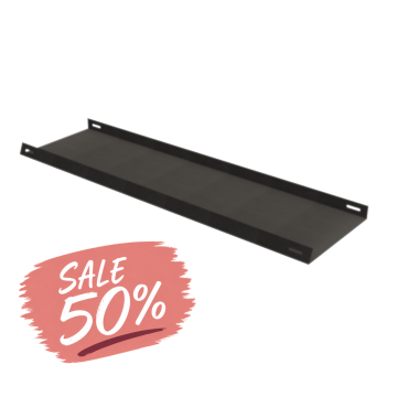 Stalen plank - zwart 