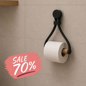 toiletrolhouder met zuignap